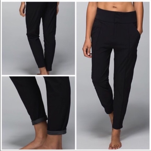 Lululemon ~ Departure Pant ~ Black ~ Women’s Size 6 - Picture 4 of 14
